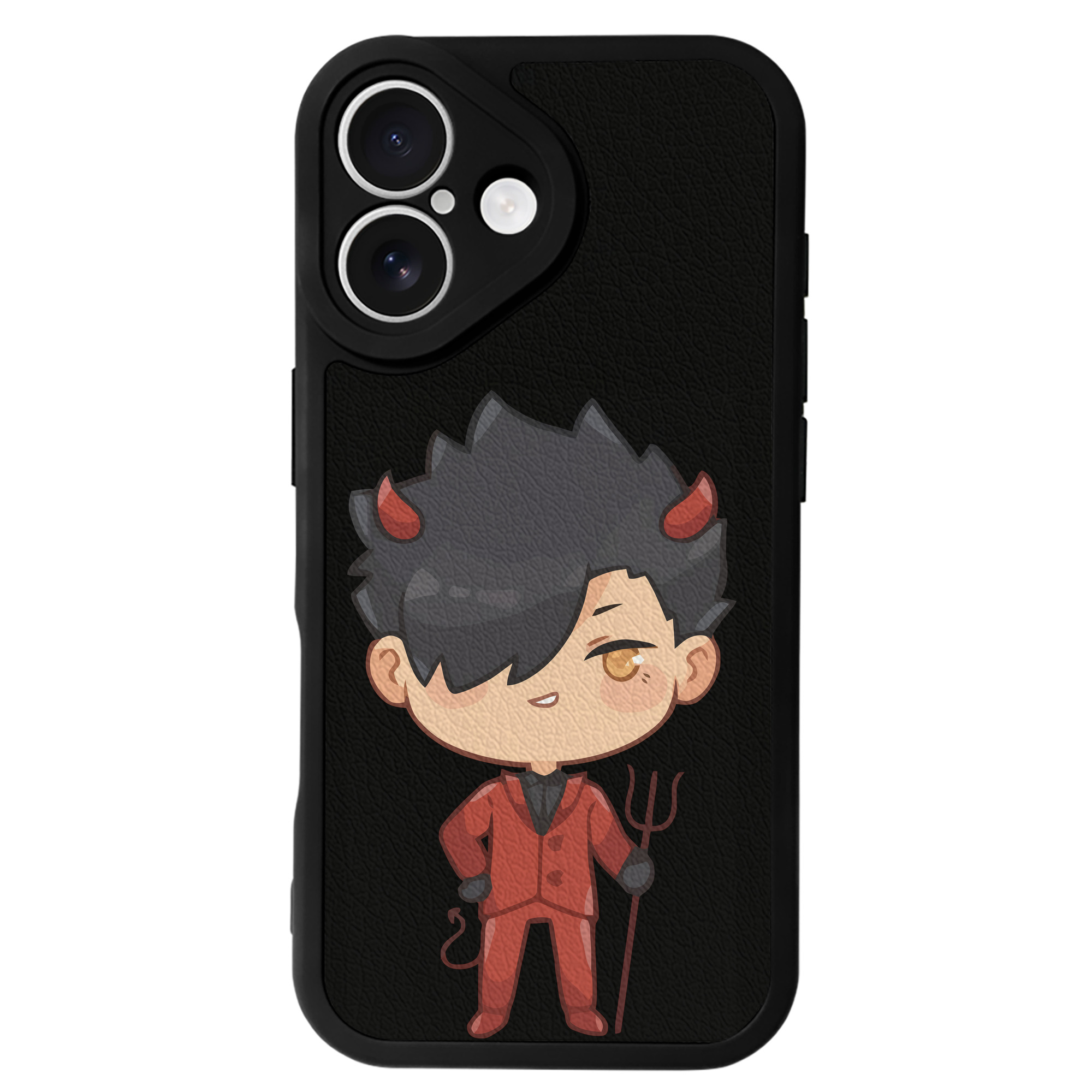 （画像用） ハイキュー!! Haikyu!! 【iPhone 16シリーズ対応】シリコンスマホケース（レザー調） 材質：シリコン